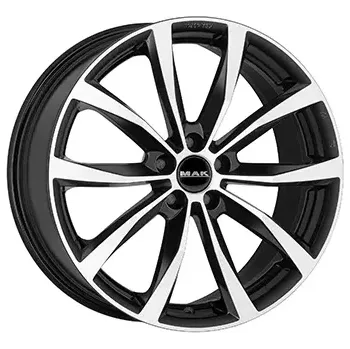 Alu kolo Alu kola MAK WOLF, 19x8 5x112 ET30, černá lesklá + leštění