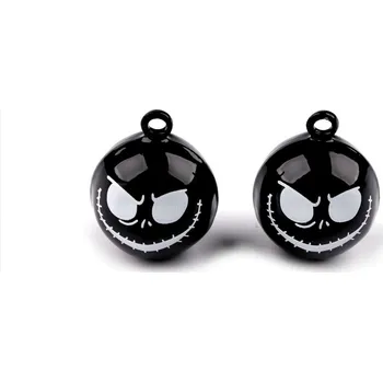 Vánoční dekorace Rolničky halloween, malé, 4 černá