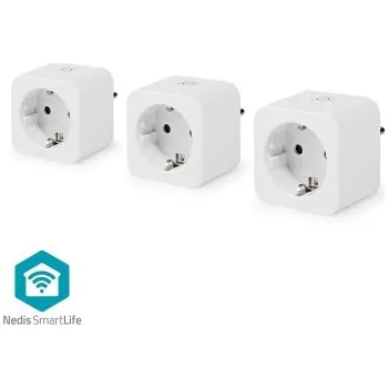 Elektrická zásuvka SmartLife Chytrá Zásuvka | IP21 | Měřič výkonu | 3680 W | Type F (CEE 7/7) | 0 - 55 °C | Android™ / IOS | Bílá | 3 kusů