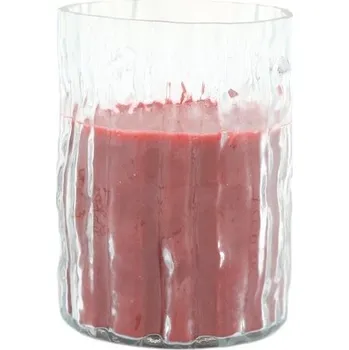 Svíčka Svíčka ve skleněné dóze Birch červená