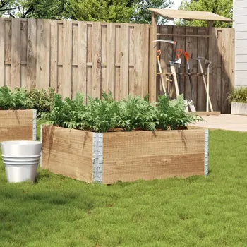 Truhlík vidaXL Zahradní truhlík 100 x 100 cm masivní borové dřevo