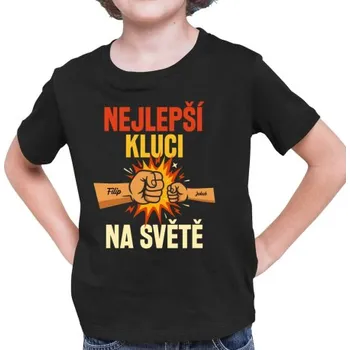Žertovný předmět Nejlepší kluci na světě - dětské tričko s potiskem - personalizovaný produkt- Tričkový.cz