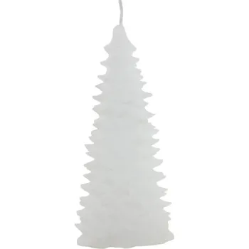 Svíčka Dekorativní svíčka Tree James bílá velká