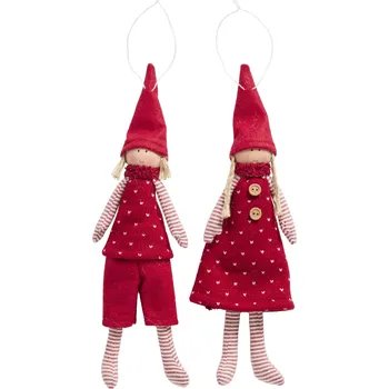 Vánoční dekorace Ib Laursen Vánoční dekorace Santa's Helpers Sune a Sigrid kluk Sune