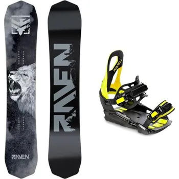 Snowboarding Raven Lion pánský snowboard + Raven S230 lime vázání 155 cm Wide + S/M (EU 37-42) + DÁREK + Doprava ZDARMA