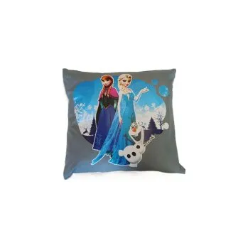 Dekorativní polštářek Dětský povlak na polštář 40x40 cm - Frozen / šedá