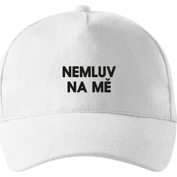 Kšiltovka Unisex kšiltovka Nemluv na mě, Barva Bílá, Velikost 19×11 cm , Canvas Kšiltovka Bezvatriko.cz 3046