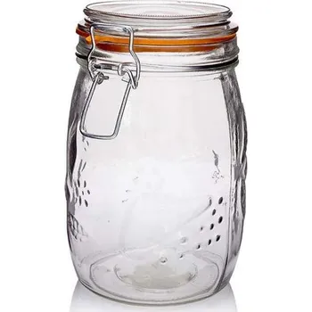 Dóza na potraviny Dóza 1,00l d10,5x17cm, vlis ovoce, patentní, sklo