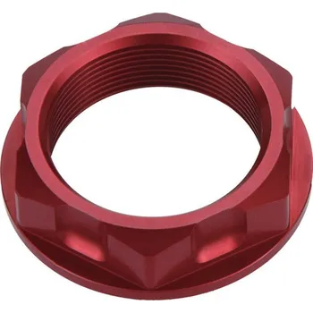 Tlumič řízení ACCEL matice horní desky HONDA CR 01-07, CRF 02-16 (M26X32) barva červená (ACCEL matice horní desky HONDA CR 01-07, CRF 02-16 (M26X32) barva červená)