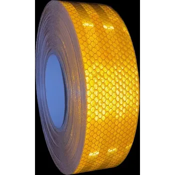 Výstražná páska Traiva s.r.o. Reflexní páska konturová SignUS RS45-5 - žlutooranžová Verze: 50 mm x 45 m - 50 mm x 45 m - Kód: 18124