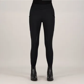 Jezdecké oblečení HV POLO Legíny HVPEstrelle, plný sed, černé, vel. 38