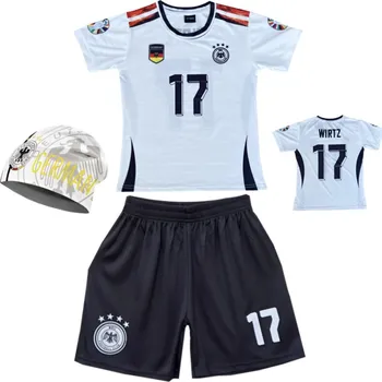 Numberoplus Dětský fotbalový dres + fotbalová pletená čepice Germany - Wirtz Č.17 Velikost: 8-let.(vel.122)