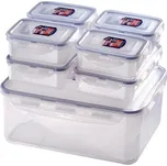 LOCKNLOCK Dóza na potraviny LOCK, set 7 ks, 5,5l/ 1l/ 350ml_hamashop