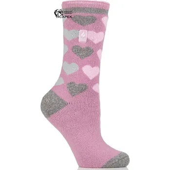 Jezdecké rukavice Zimní ponožky HeatHolders -LITE: HEART- - Šedá - 37-42