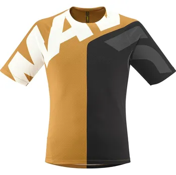 cyklistický dres Dres Mavic DEEMAX ENDURO LETTERS/MINERAL YELLOW (T000494), S