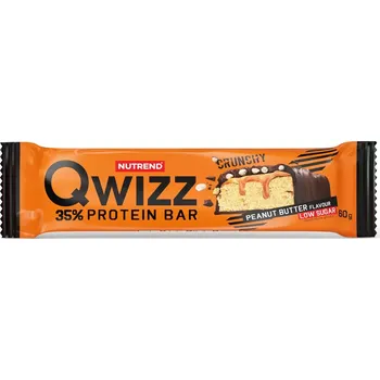 NUTREND Qwizz 35% Protein Bar, tyč, 60 g araš máslo II.jak