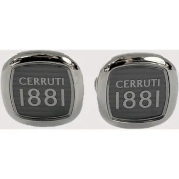 MANŽETOVÝ KNOFLÍK CERRUTI 1881 s SILVER/BLACK