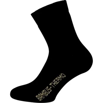 Pánské ponožky Luxusní teplé bambusové froté ponožky RS 43-46 černá