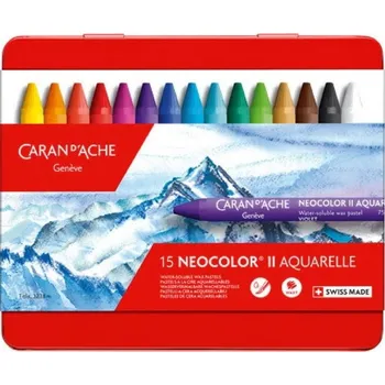 Kresba Caran D'Ache Neocolor II Akvarelové pastely 15 ks