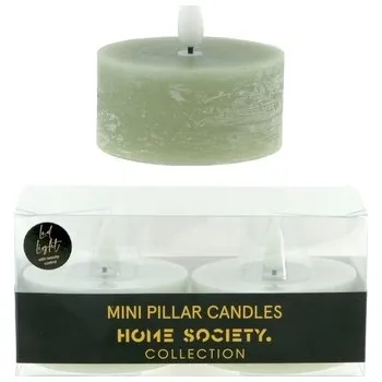 Svíčka Sada dvou svíček válec LED zelená