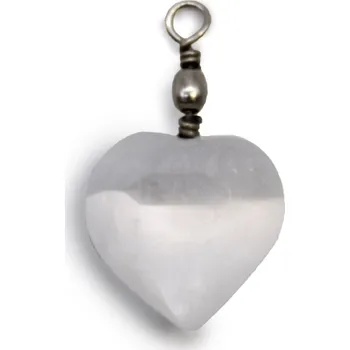 Náramek Selenitový přívěsek - Srdce