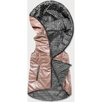 Dámská vesta Béžová dámská rozšířená oboustranná vesta UM8 SWEST, odstíny béžové XXL (44) i392_19878-48