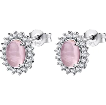 Náušnice Brosway Okouzlující stříbrné náušnice Fancy Vibrant Pink FVP123 + 2 měsíce na vrácení zboží