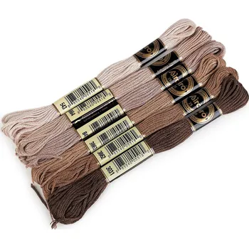 Příze Příze vyšívací typ mouline AIRO sada odstínů 6 ks/8 m