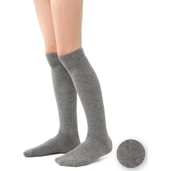 Šedé podkolenky pro dívky Art. 072 YI008, GRAY MELANGE - PRESSURE FREE Velikost: 32/34