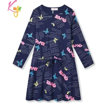 Dívčí šaty Kugo HC9320 tmavě modrá 164