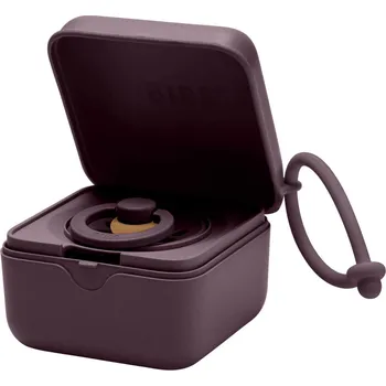 klip na dudlíky Všetky značky||BIBS Krabička na cumlíky Bibs Hnědá