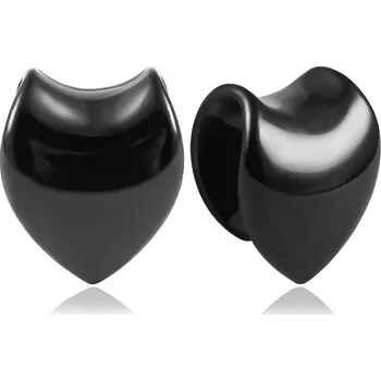 Piercing Atreya Ocelové závaží do uší Sabine - černé