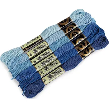 Příze Příze vyšívací typ mouline AIRO sada odstínů 6 ks/8 m