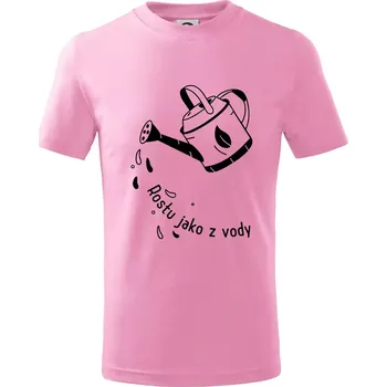 Rostu jako z vody - Tričko dětské bavlněné - 158 cm/12 let ( Růžová )