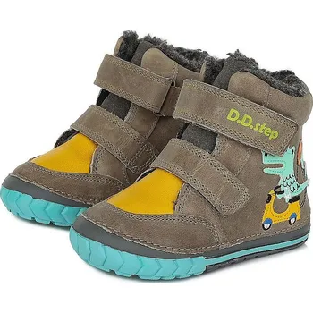 Dětská treková obuv D.D.STEP chlapecká zimní obuv W029-443 šedá 19