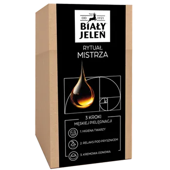 Sprchový gel Biały Jeleń sada: čisticí gel na obličej, 200 ml + sprchový gel na tělo a intimní hygienu, 200 ml + krém, 100 ml