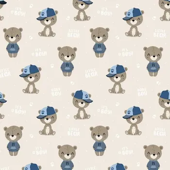 Bavlněné látky Zvířátka na Béžovém, metráž 160 cm