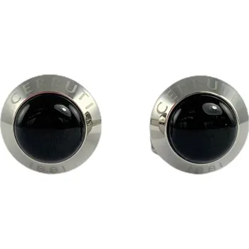 MANŽETOVÝ KNOFLÍK CERRUTI 1881 n2 SILVER/BLACK