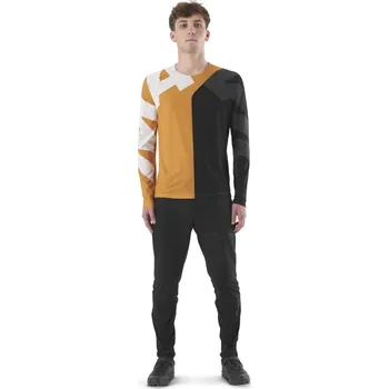 cyklistický dres Dres Mavic DEEMAX ENDURO LS LETTERS/MINERAL YELLOW (T000483), XL