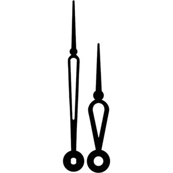 Kuchyňská minutka Hodinové ručky kovové /6 - 0190 černé