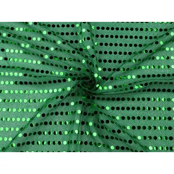 Flitrový úplet Ø7 mm, barva 8 zelená