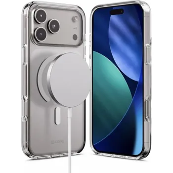 Pouzdro na mobilní telefon CRONG Průhledný kryt MAG Cover pro iPhone 17 Pro Max MagSafe