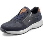 RIEKER pánské kožené tenisky B7613-14 modré RiekerTex 41