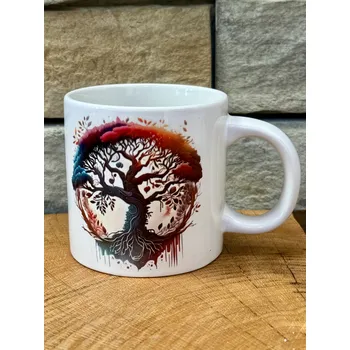 Keramický hrnek Strom života duha