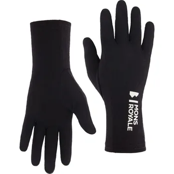 Rukavice MONS ROYALE OLYMPUS MERINO GLOVE LINERS black Velikost: S