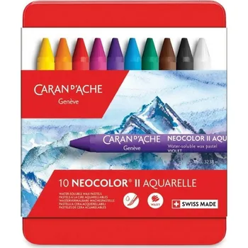 Kresba Caran D'Ache Neocolor II Akvarelové pastely 10 ks