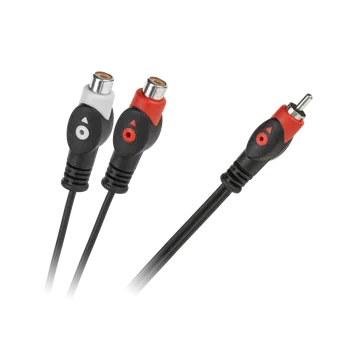 Elektrická zásuvka Inne Kabel 1RCA zástrčka-2RCA zásuvka 1.8m slza