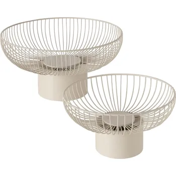 Boltze Home Sada 2 kovových mís na ovoce CINDY, Ø 30–39 cm