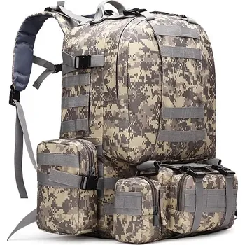 turistický batoh Voděodolný survival batoh - turistický - 60 L - Digital desert camo