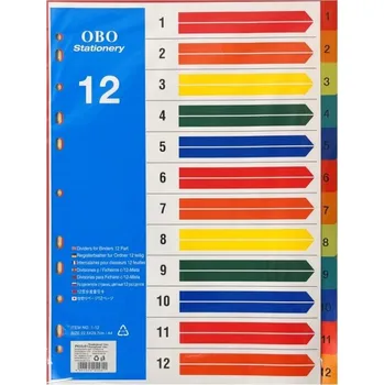 Rozdružovač A4 - plast - 12 ks - PK55-81